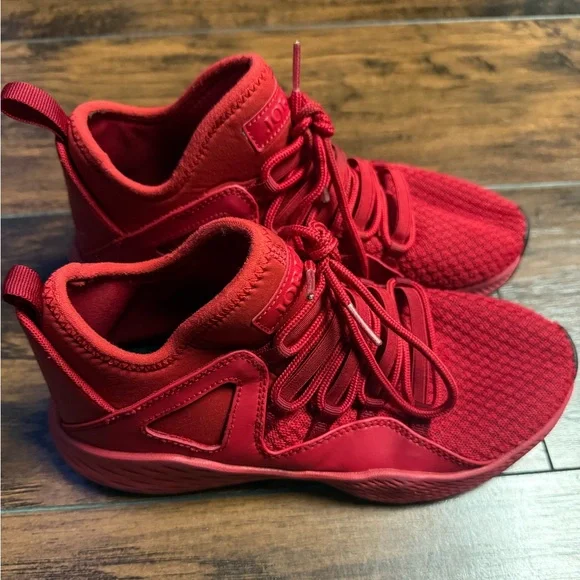 Nike Air Jordan Formula 23 Gym Shoes Youth Size 5.5Y October Red - Picture 4 of 10